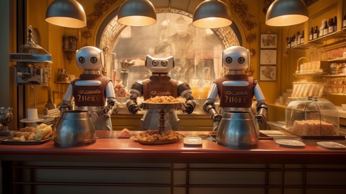 robots baking