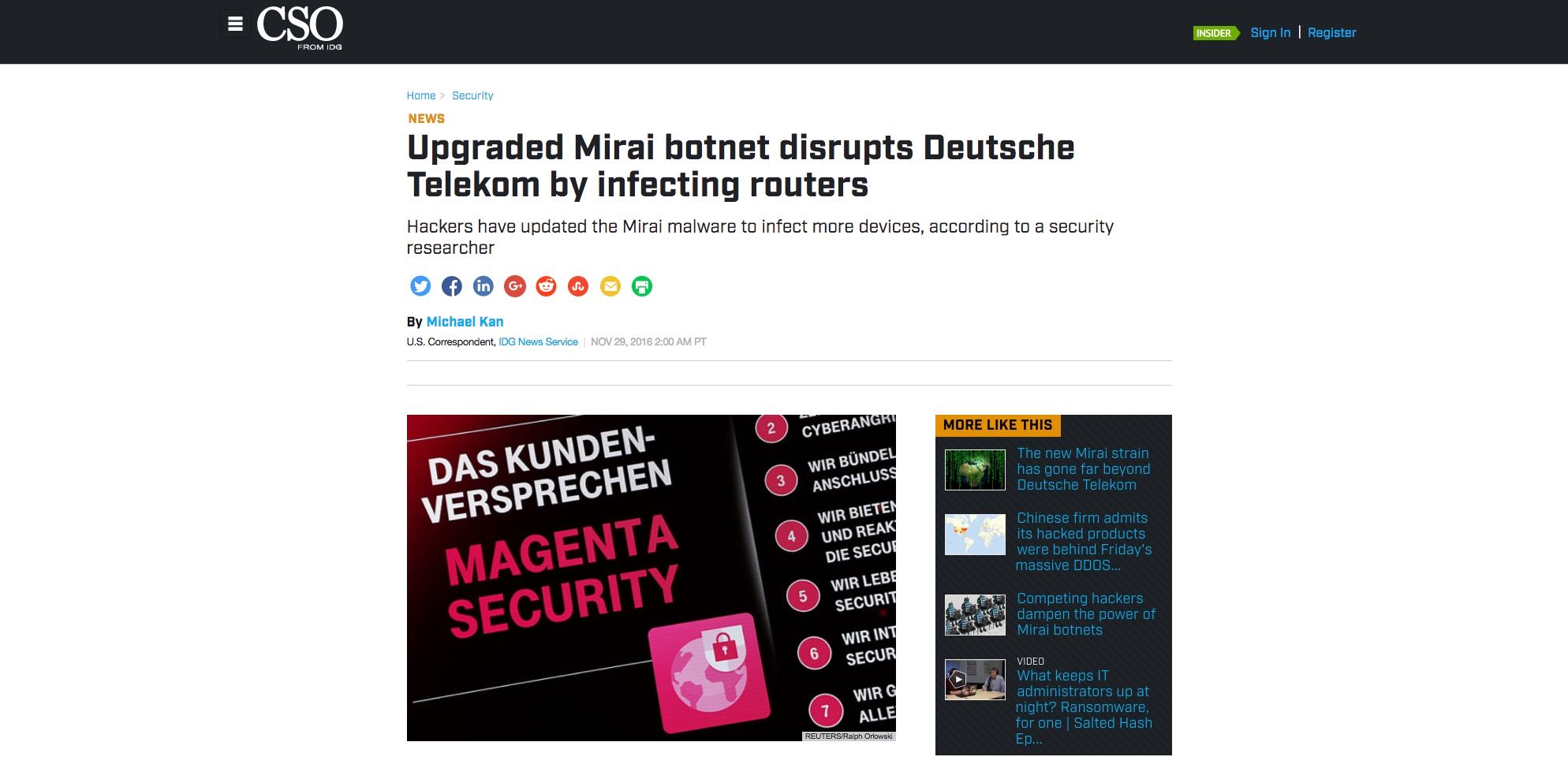 Deutsche Telekom outage